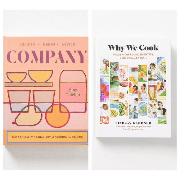 Anthropologie Company + Cooking for Others 2 Book Bundle Hardcover - Picture 1 of 10